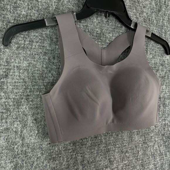 Syrokan Sports Bra Top Women 32C Full Coverage Gray Padded Activewear Athletic‎ - Picture 2 of 9
